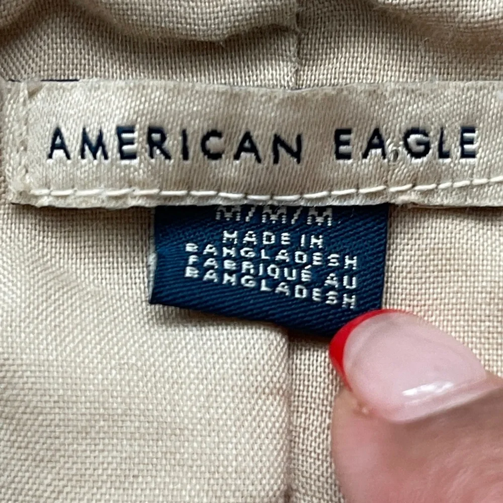 American Eagle corduroy vest tan neutral, Y2K Indie western sustainable Sz M - Picture 4 of 5
